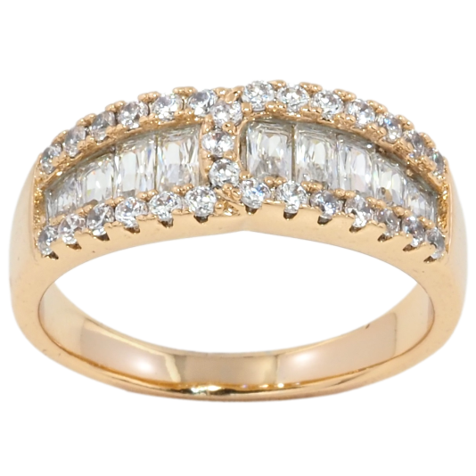Кольцо Xuping Позолота 18K Инкрустация цирконием фото №1 Кольцо Xuping Позолота 18K Инкрустация цирконием фото №1