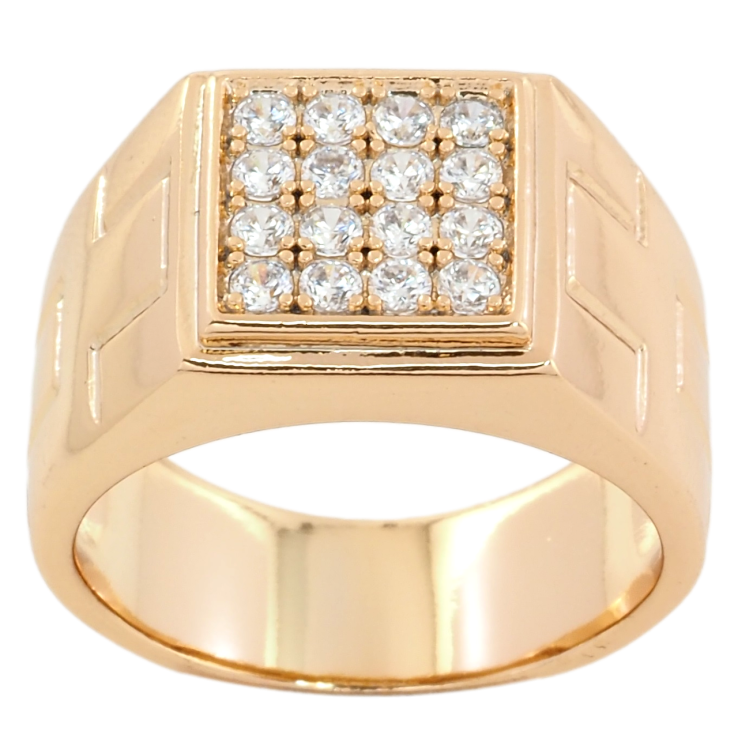 Перстень Xuping Позолота 18K Інкрустація цирконієм фото №4 Перстень Xuping Позолота 18K Інкрустація цирконієм фото №4