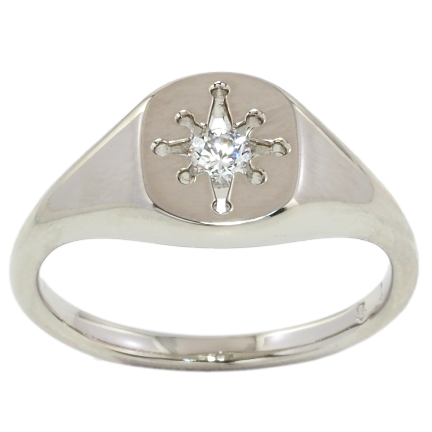 Каблучка Xuping Родій Візерунок зірка з кристалом фото №1