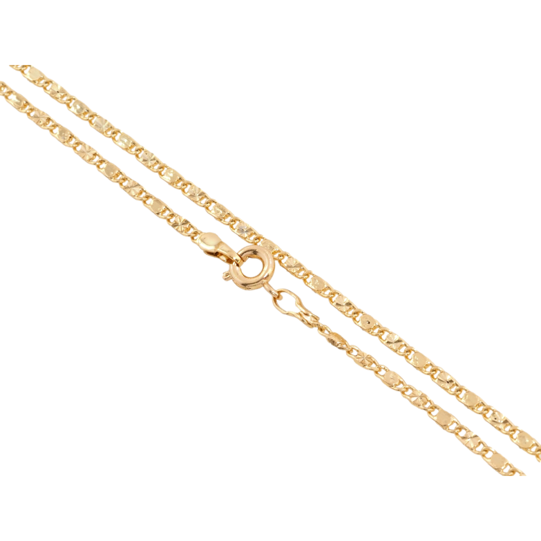 Цепочка Xuping Позолота 18K Плетение Морская цепь с узором длина 44см х 2мм фото №1