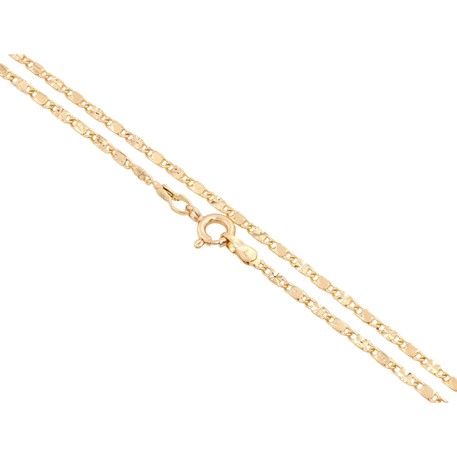 Цепочка Xuping Позолота 18K Плетение Морская цепь с узором длина 45см х 2мм фото №1 Цепочка Xuping Позолота 18K Плетение Морская цепь с узором длина 45см х 2мм фото №1