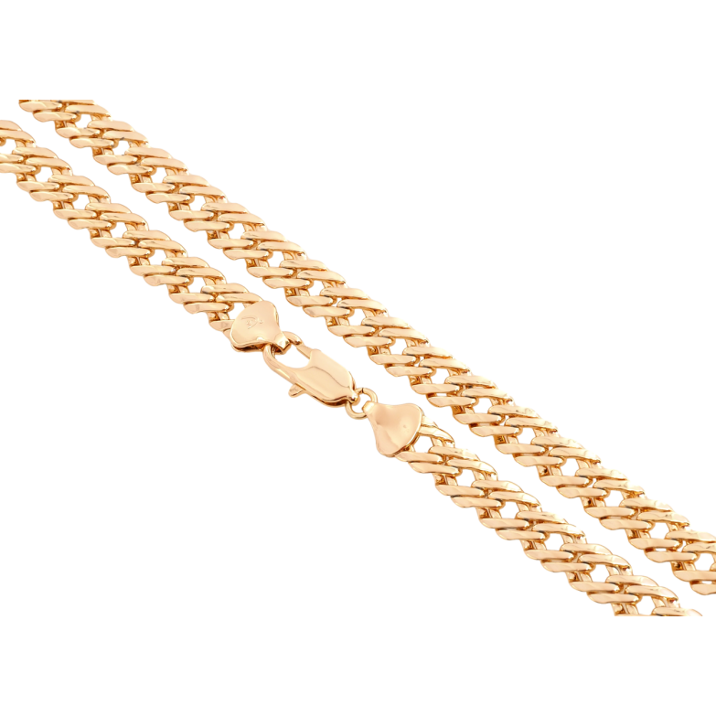 Цепочка Xuping Позолота 18K Плетение Двойной Ромб длина 49см х 8мм фото №2 Цепочка Xuping Позолота 18K Плетение Двойной Ромб длина 49см х 8мм фото №2