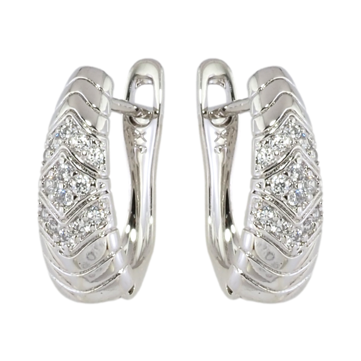 Серьги Xuping Родий английский замок Узор цирконием фото №16 Серьги Xuping Родий английский замок Узор цирконием фото №16