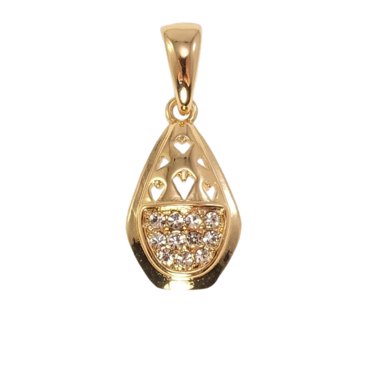 Кулон Fallon Позолота 18K Декоративная капля с цирконием фото №10 Кулон Fallon Позолота 18K Декоративная капля с цирконием фото №10