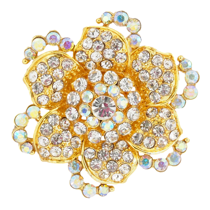 Брошь Цветок со стразами фото №24 Брошь Цветок со стразами фото №24