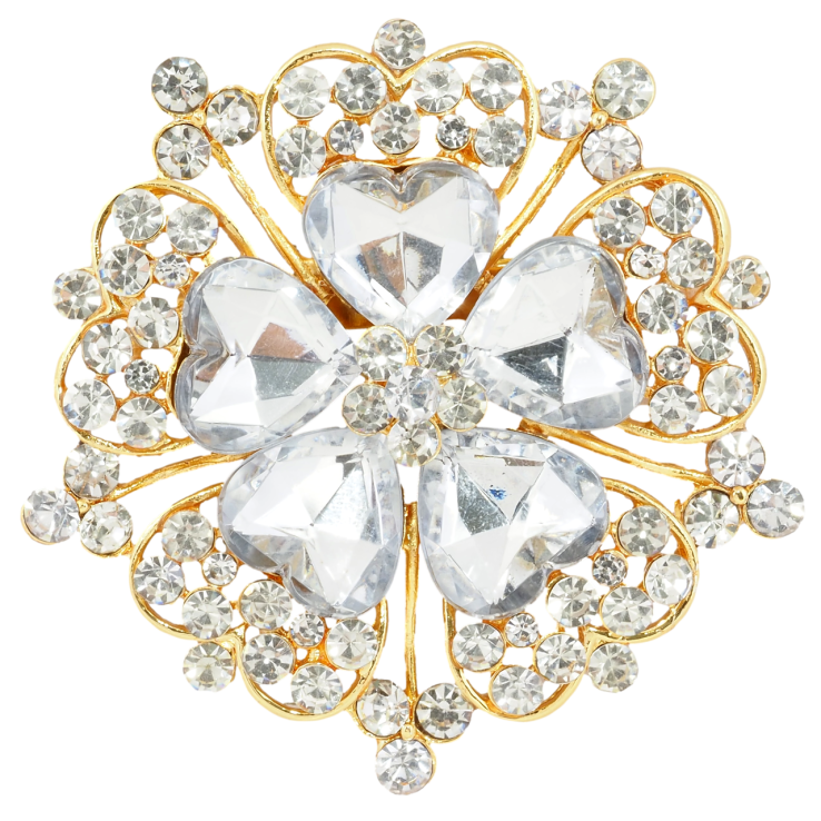 Брошка Квітка зі стразами фото №22 Брошка Квітка зі стразами фото №22