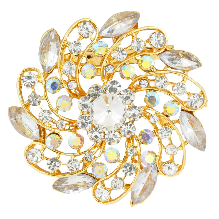 Брошка Квітка зі стразами фото №18 Брошка Квітка зі стразами фото №18