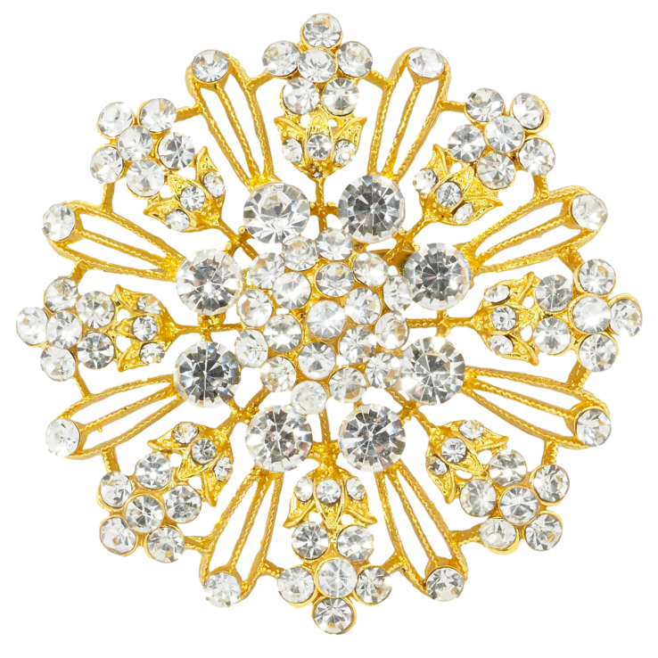 Брошка Квітка зі стразами фото №17 Брошка Квітка зі стразами фото №17