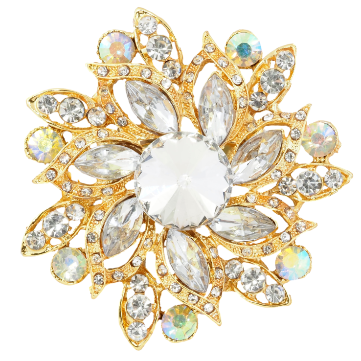 Брошь Цветок со стразами фото №23 Брошь Цветок со стразами фото №23