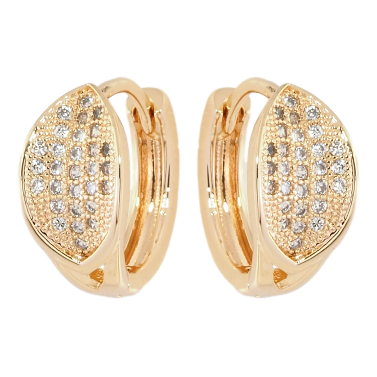 Сережки Xuping M&L Колір 18K колечка Інкрустація цирконієм фото №19