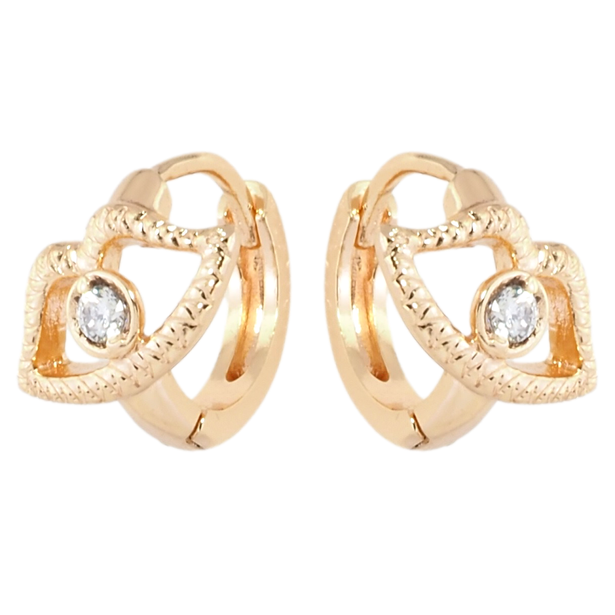 Серьги Xuping M&L Цвет 18K колечки Губы фото №1