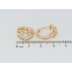 Серьги Xuping M&L Цвет 18K колечки Декоративный узор с цирконием фото №2
