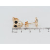 Серьги Xuping M&L Цвет 18K пусеты Совы с черными фианитами и цирконием фото №2