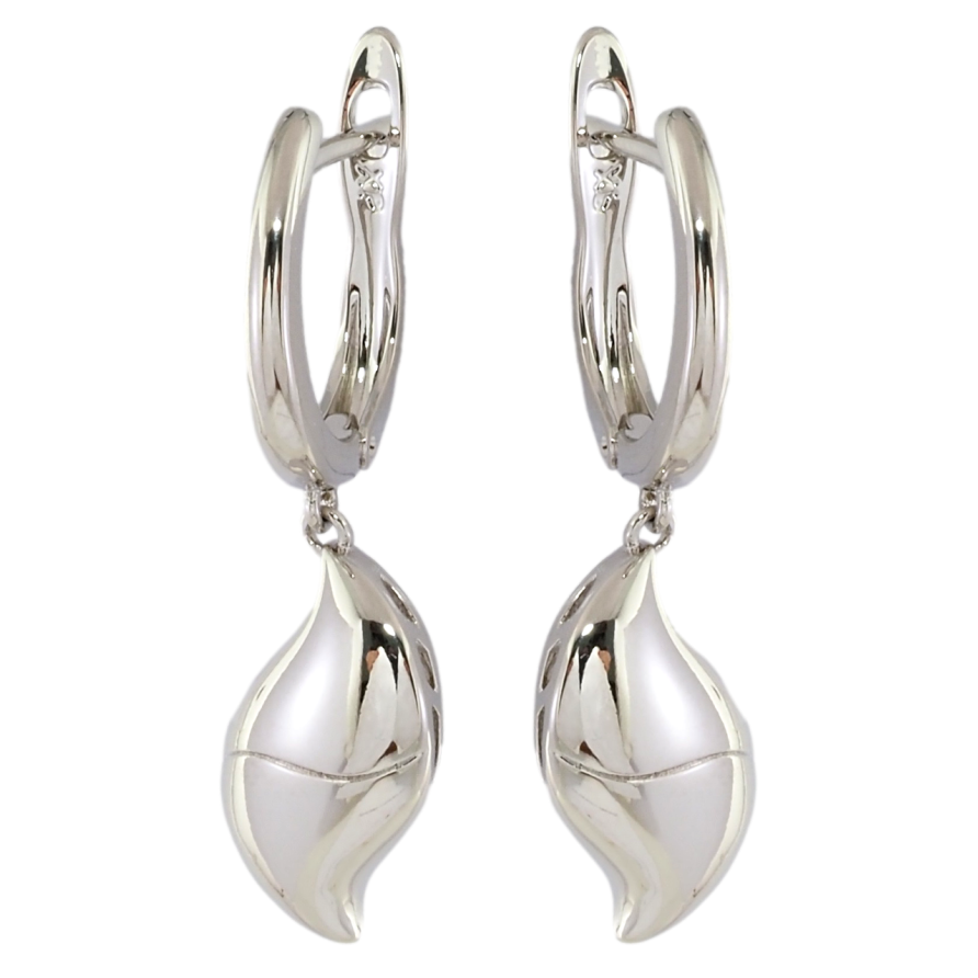 Сережки Xuping Родій англійський замок Декоративні підвіски фото №1 Сережки Xuping Родій англійський замок Декоративні підвіски фото №1