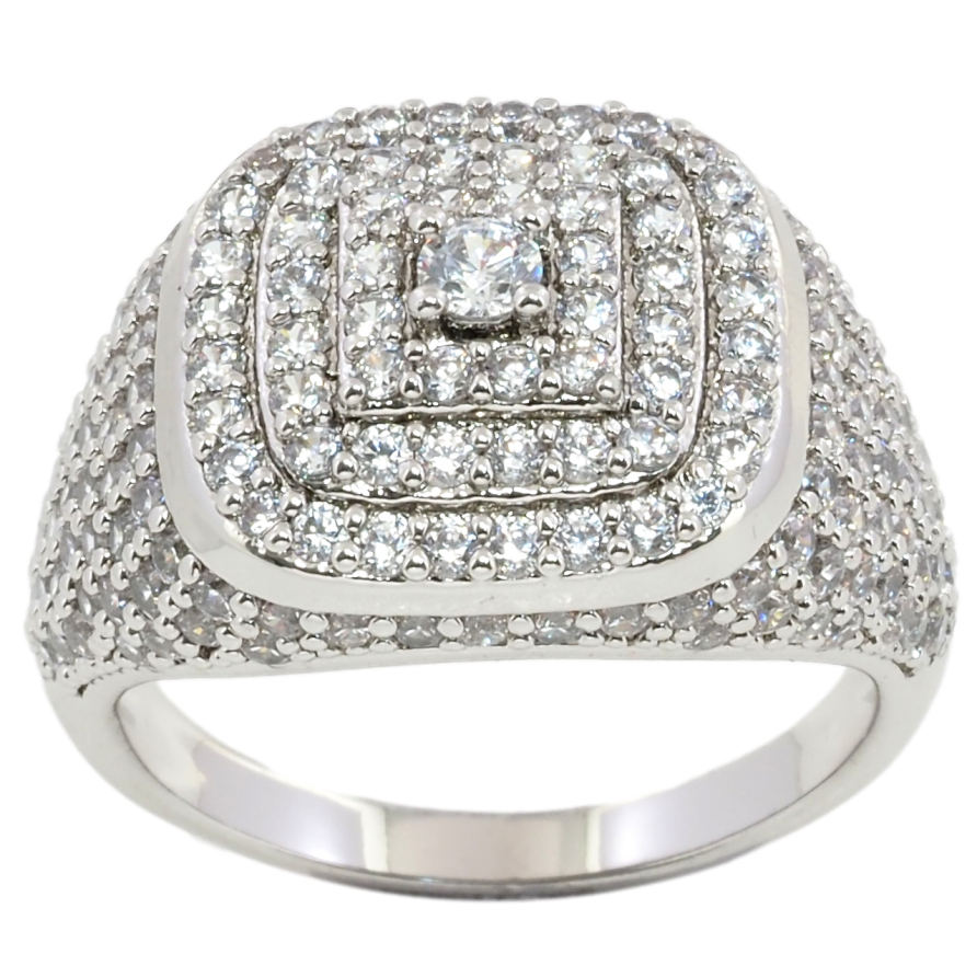 Перстень Xuping Родий Инкрустация цирконием фото №1