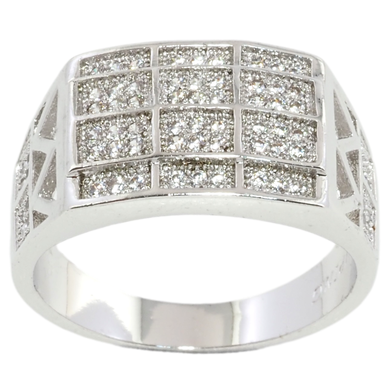 Перстень Xuping Родій Інкрустація цирконієм фото №2