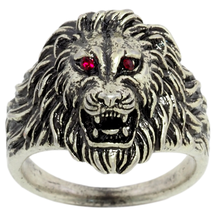 Перстень Xuping Родій Лев, імітація чорненого срібла фото №17