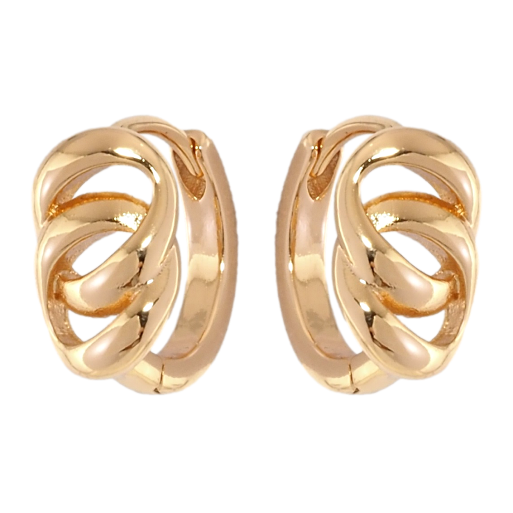 Сережки Xuping Позолота 18K колечка Декоративний візерунок фото №15