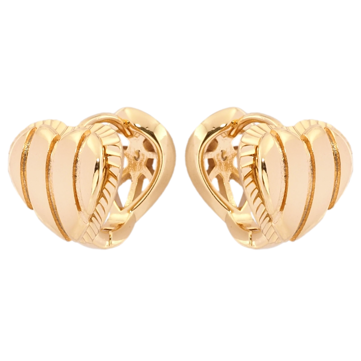 Сережки Xuping Позолота 18K колечка Сердечки фото №10 Сережки Xuping Позолота 18K колечка Сердечки фото №10