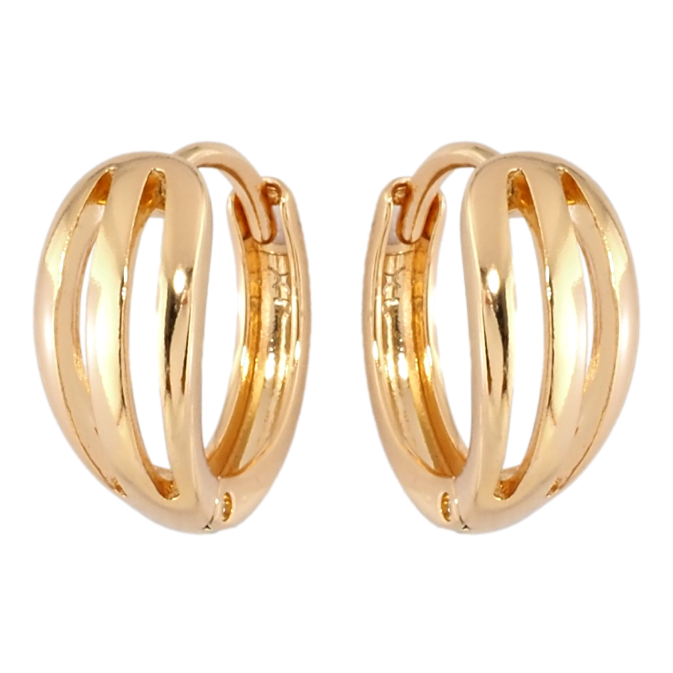 Сережки Xuping Позолота 18K колечка Різьблений візерунок фото №19 Сережки Xuping Позолота 18K колечка Різьблений візерунок фото №19