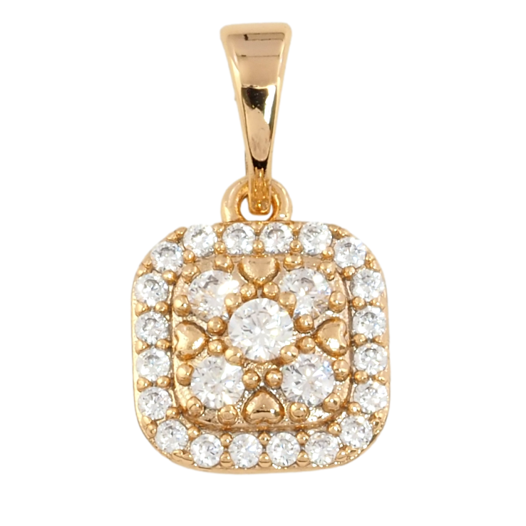 Кулон Xuping Позолота 18K Инкрустация цирконием для цепочки до 5мм фото №2