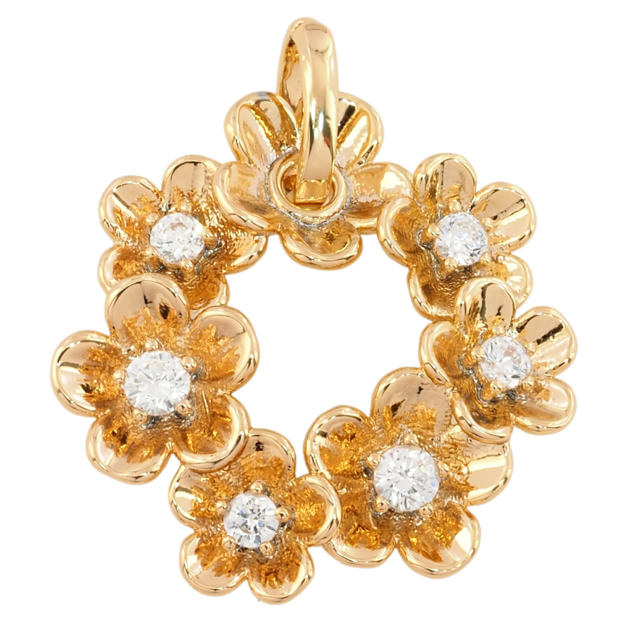 Кулон Xuping Позолота 18K Веночек для цепочки до 3мм фото №1 Кулон Xuping Позолота 18K Веночек для цепочки до 3мм фото №1