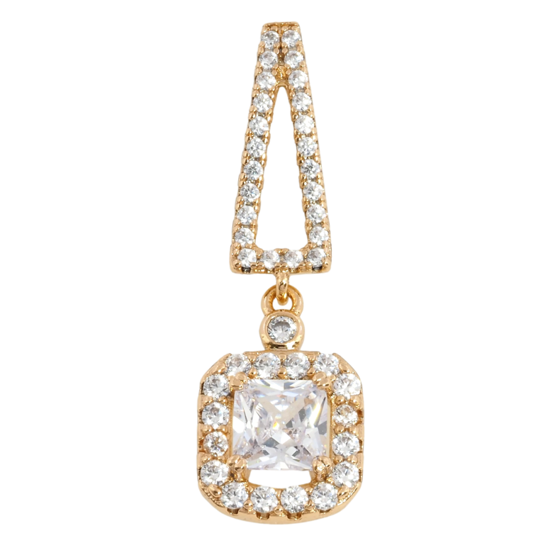 Кулон Xuping Позолота 18K Підвіска з фіанітом і цирконієм для ланцюжка до 4мм фото №1