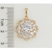 Кулон Xuping Позолота 18K Кришталева квітка для ланцюжка до 5мм фото №2 Кулон Xuping Позолота 18K Кришталева квітка для ланцюжка до 5мм фото №2