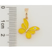 Кулон Xuping Позолота 18K Бабочка с желтой эмалью для цепочки до 5мм фото №2