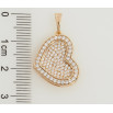 Кулон Xuping Позолота 18K Сердце с инкрустацией цирконием для цепочки до 5мм фото №2