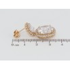 Сережки Xuping Позолота 18K пусети Фіаніти в обрамленні цирконію фото №2