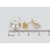Серьги Xuping Позолота 18K пусеты Жемчужины с фианитами фото №2 Серьги Xuping Позолота 18K пусеты Жемчужины с фианитами фото №2