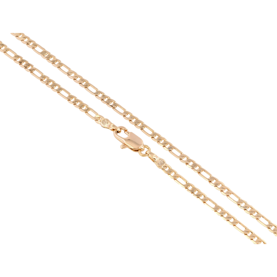 Цепочка Xuping Позолота 18K Плетение Фигаро длина 49см х 2.5мм фото №1 Цепочка Xuping Позолота 18K Плетение Фигаро длина 49см х 2.5мм фото №1