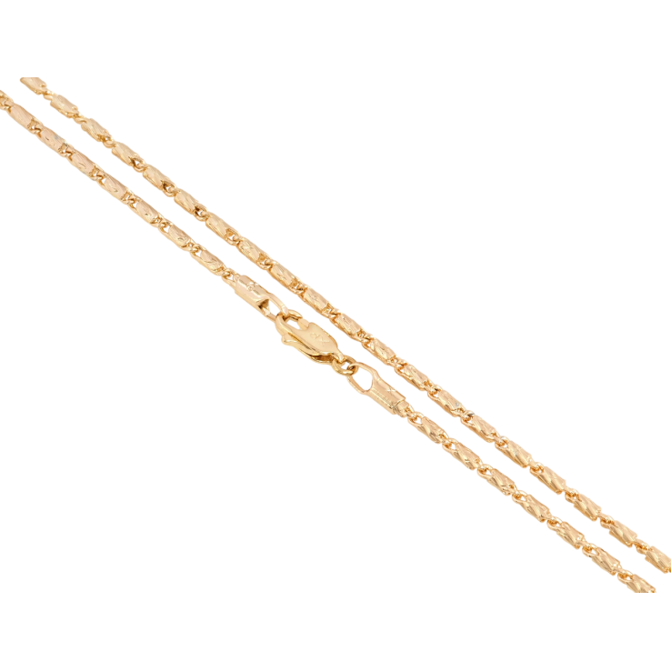 Цепочка Xuping Позолота 18K Плетение Фантазийное длина 45см х 2мм фото №13