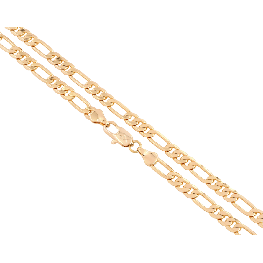 Ланцюжок Xuping Позолота 18K Плетіння Фігаро довжина 45см х 5мм фото №1 Ланцюжок Xuping Позолота 18K Плетіння Фігаро довжина 45см х 5мм фото №1