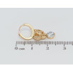 Серьги Xuping Позолота 18K подвески на колечках Бабочки с кристаллами фото №2