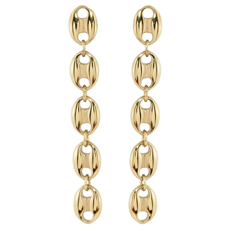 Сережки Xuping TTM Stainless Steel колір 14K пусети Декоративні підвіски фото №12