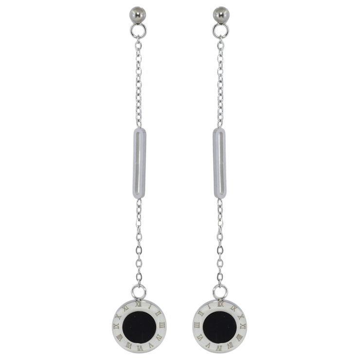 Серьги Xuping TTM Stainless Steel цвет Родий пусеты Декоративные подвески фото №21