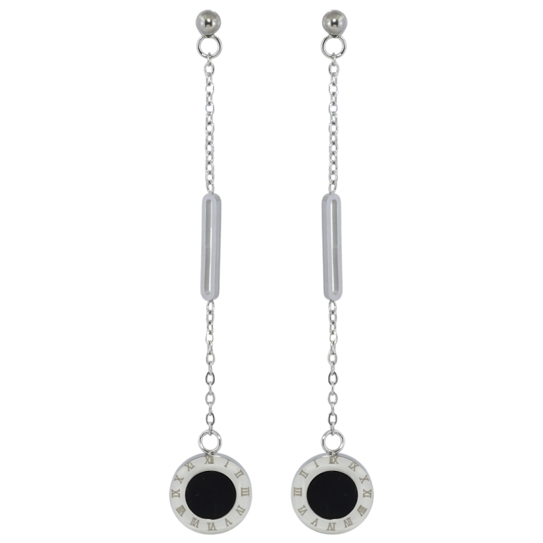 Сережки Xuping TTM Stainless Steel колір Родій пусети Декоративні підвіски фото №1