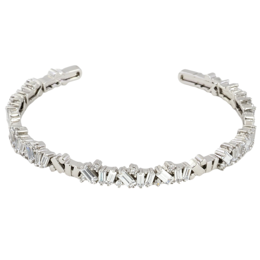 Браслет Xuping Родій Візерунок цирконієм ø 4,7см фото №1