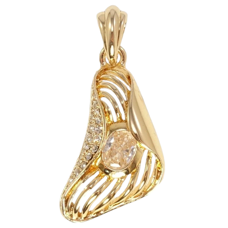 Кулон Fallon Позолота 18K Декоративная подвеска с кристаллами фото №1 Кулон Fallon Позолота 18K Декоративная подвеска с кристаллами фото №1