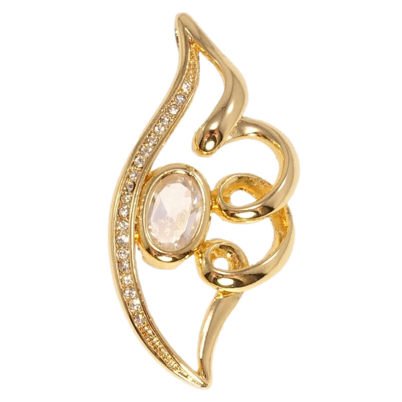 Кулон Fallon Позолота 18K Абстракция с цирконием фото №1 Кулон Fallon Позолота 18K Абстракция с цирконием фото №1