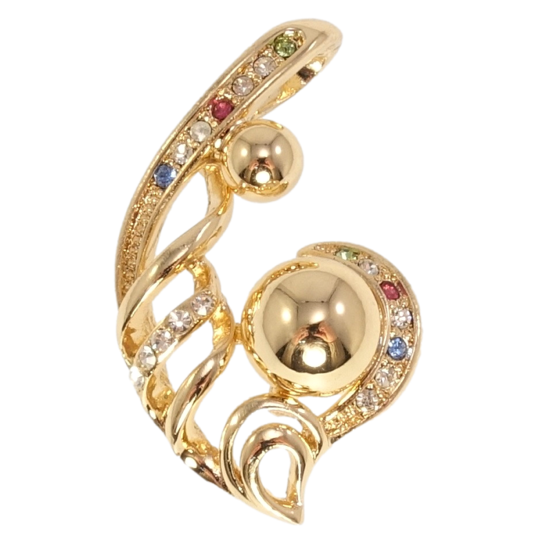 Кулон Fallon Позолота 18K Декоративная подвеска с цветным цирконием фото №2 Кулон Fallon Позолота 18K Декоративная подвеска с цветным цирконием фото №2