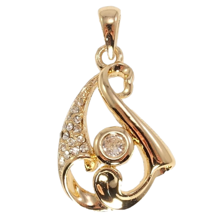 Кулон Fallon Позолота 18K Декоративная капля с цирконием фото №19 Кулон Fallon Позолота 18K Декоративная капля с цирконием фото №19