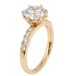 Кольцо Xuping Позолота 18K Фианит на дорожке циркония фото №2 Кольцо Xuping Позолота 18K Фианит на дорожке циркония фото №2
