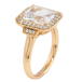 Кольцо Xuping Позолота 18K Фианит в обрамлении циркония фото №2