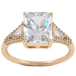 Кольцо Xuping Позолота 18K Граненный фианит фото №1 Кольцо Xuping Позолота 18K Граненный фианит фото №1