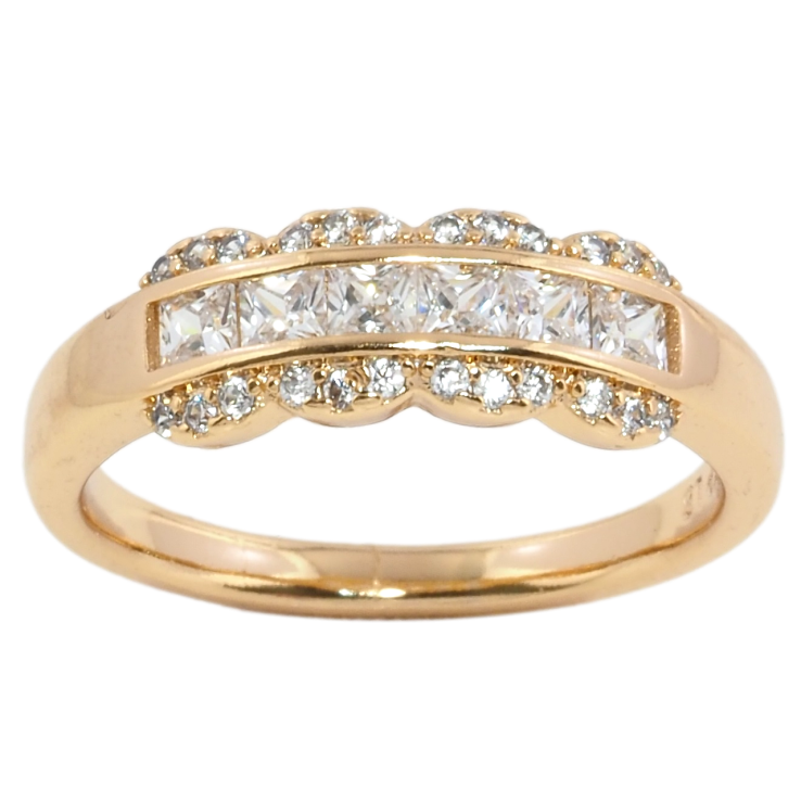 Каблучка Xuping Позолота 18K Візерунок цирконієм фото №9 Каблучка Xuping Позолота 18K Візерунок цирконієм фото №9