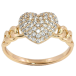 Кольцо Xuping Позолота 18K Сердце с инкрустацией цирконием фото №1 Кольцо Xuping Позолота 18K Сердце с инкрустацией цирконием фото №1
