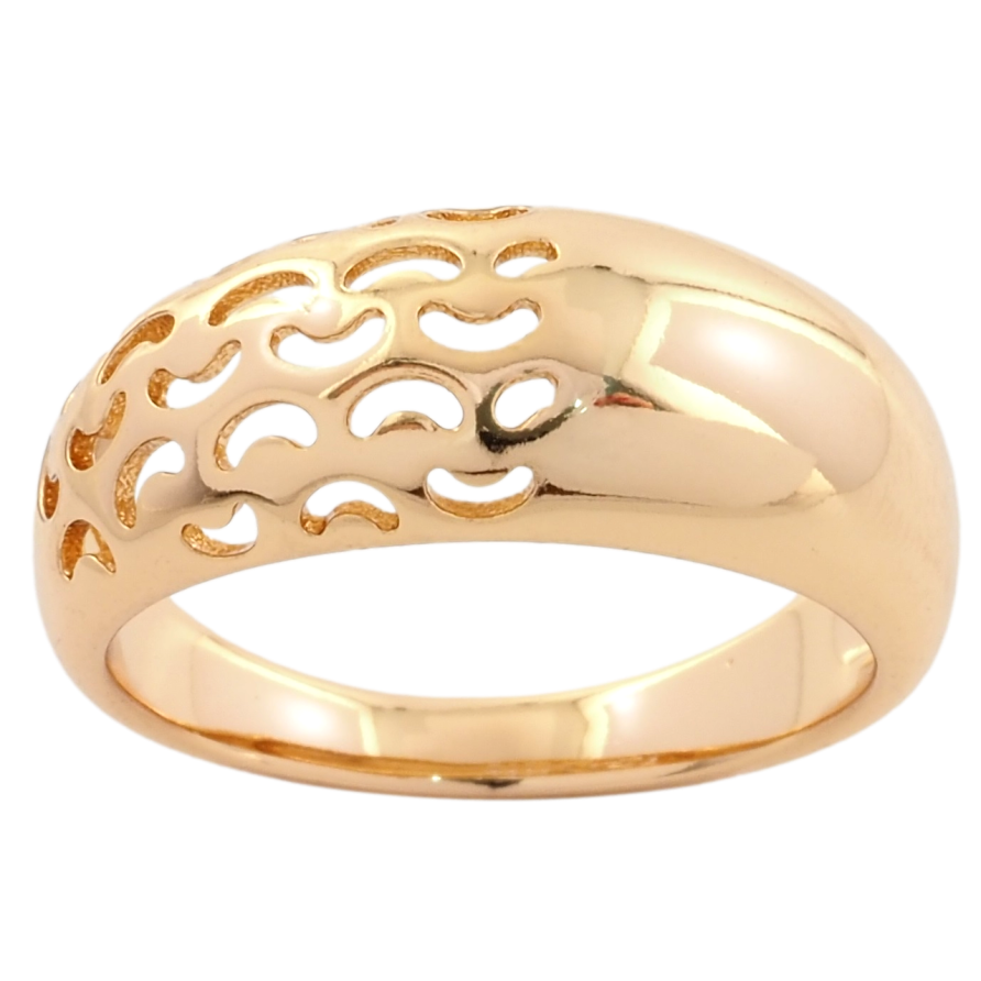 Каблучка Xuping Позолота 18K Декоративний різьблений візерунок фото №1